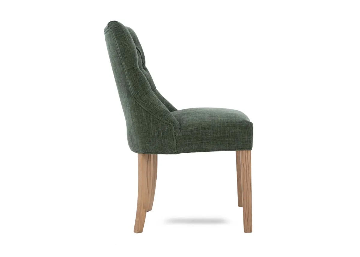 Green Fabric Dining Chair - Felix (Georgia)