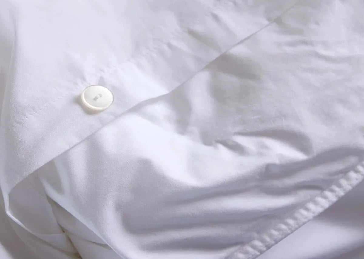 Double (4ft6) White Duvet Set - Evelyn by Foxford