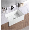 Glacier Rectangular Single Bowl Ceramic Apron Kitchen Sink
