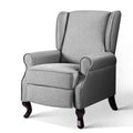 NNEDSZ Recliner Chair Luxury Lounge Armchair Single Sofa Couch Fabric Grey
