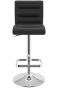 Deluxe Chrome Bar Stool - Black