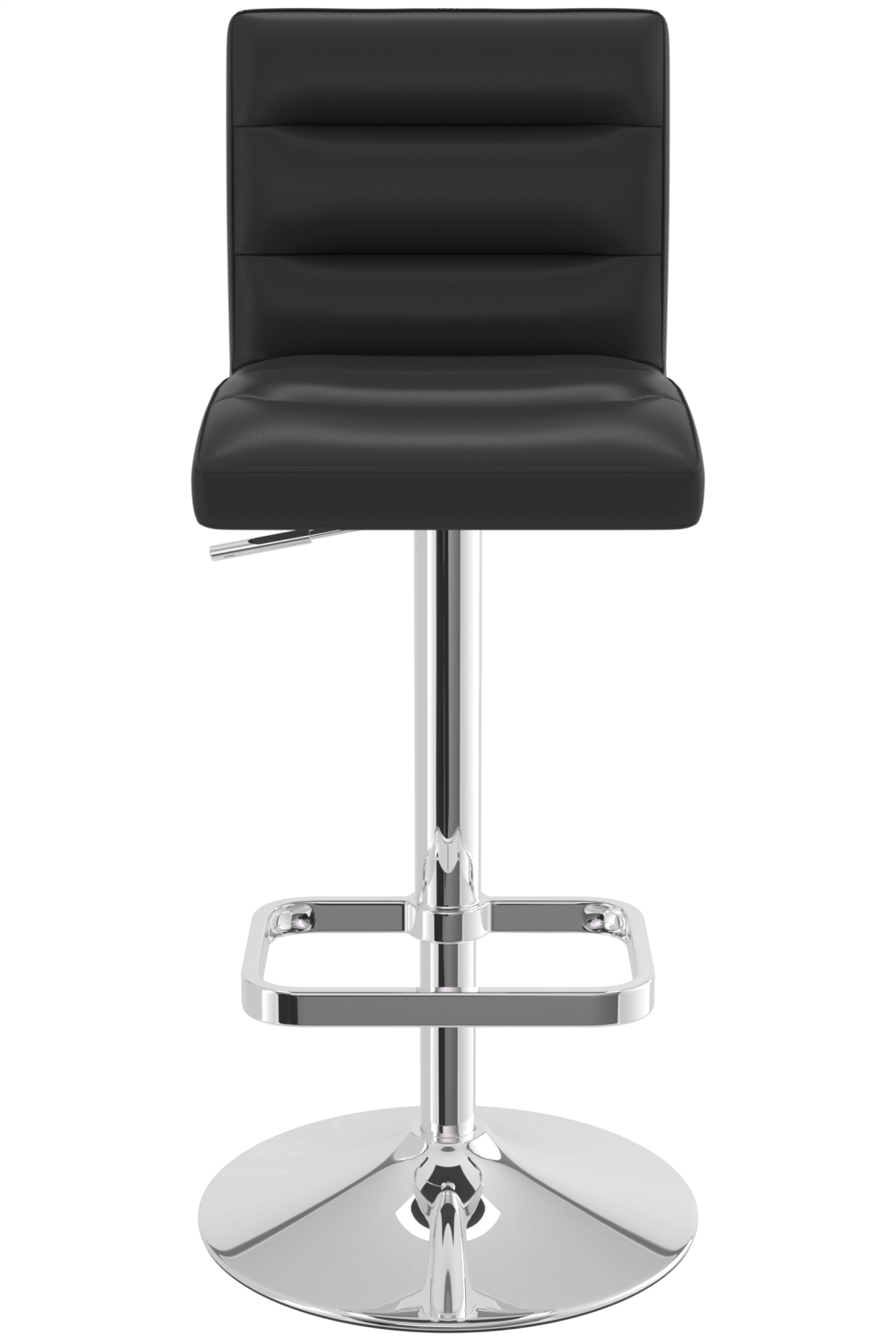 Deluxe Chrome Bar Stool - Black