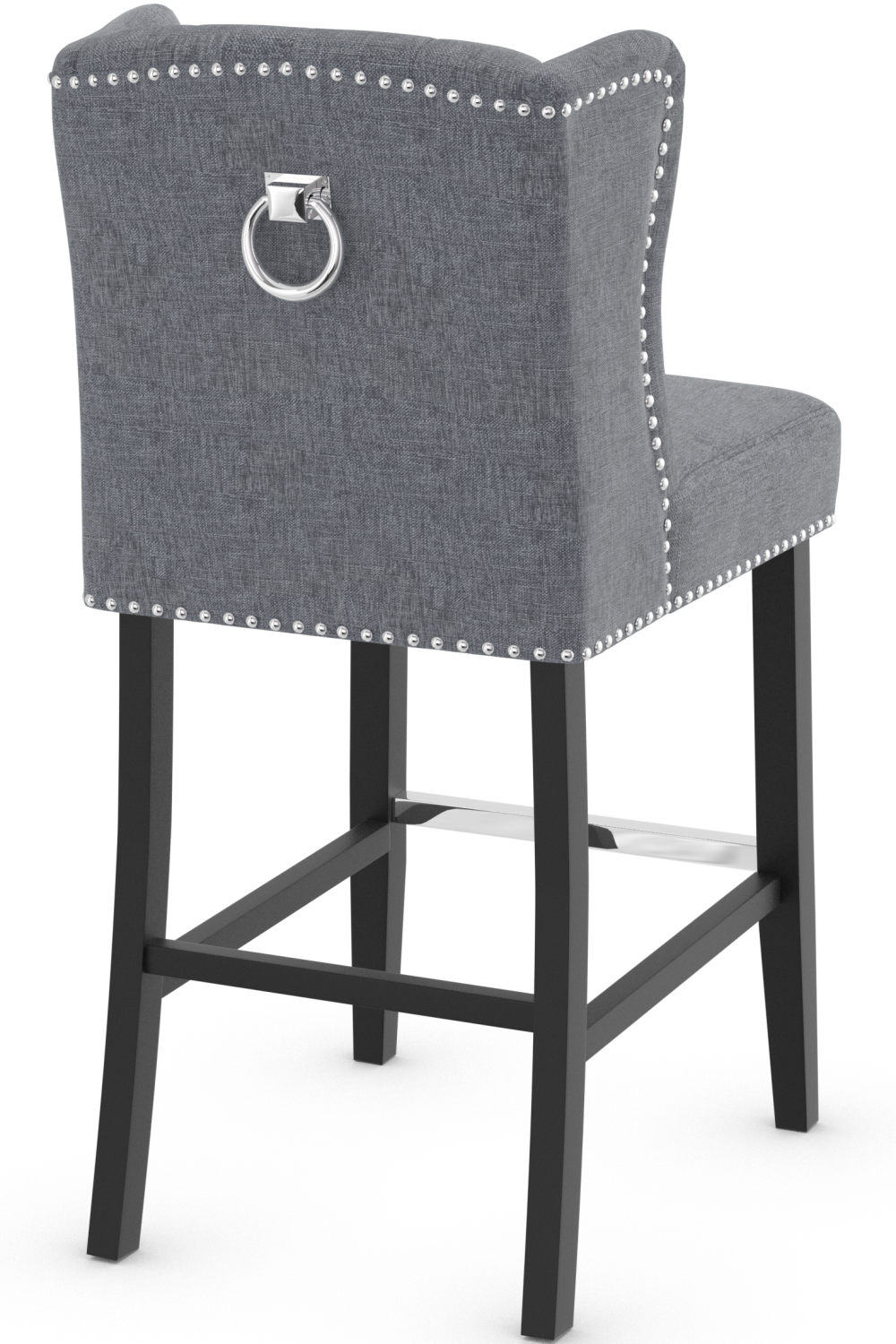 Earl Bar Stool Fabric - Grey