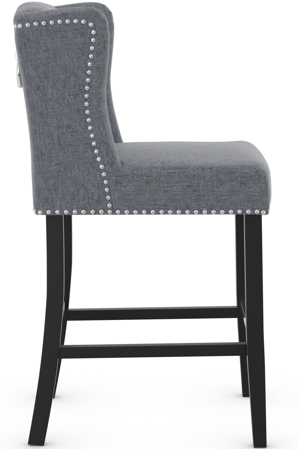 Earl Bar Stool Fabric - Grey