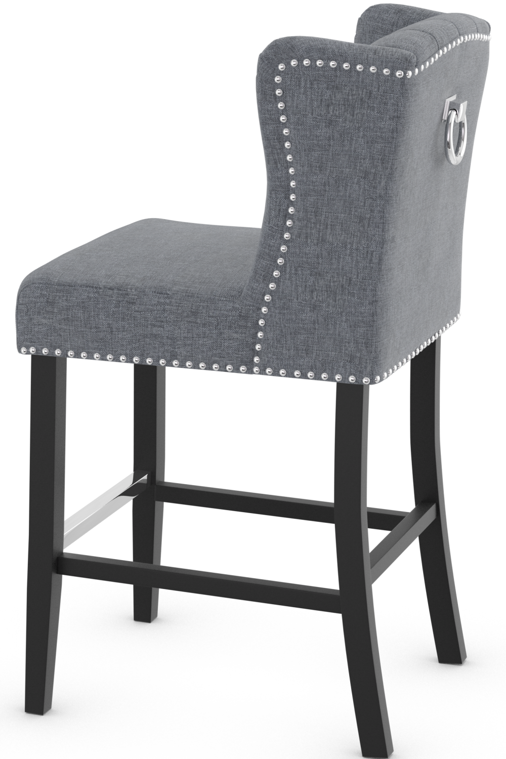 Earl Bar Stool Fabric - Grey