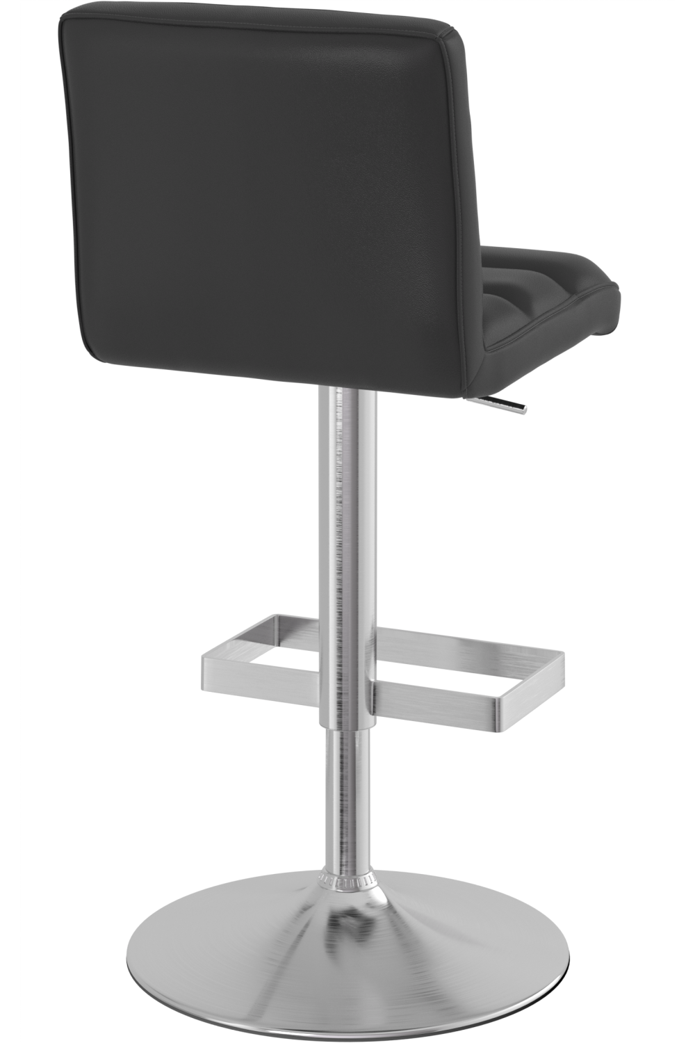 Plump Brushed Bar Stool - Black