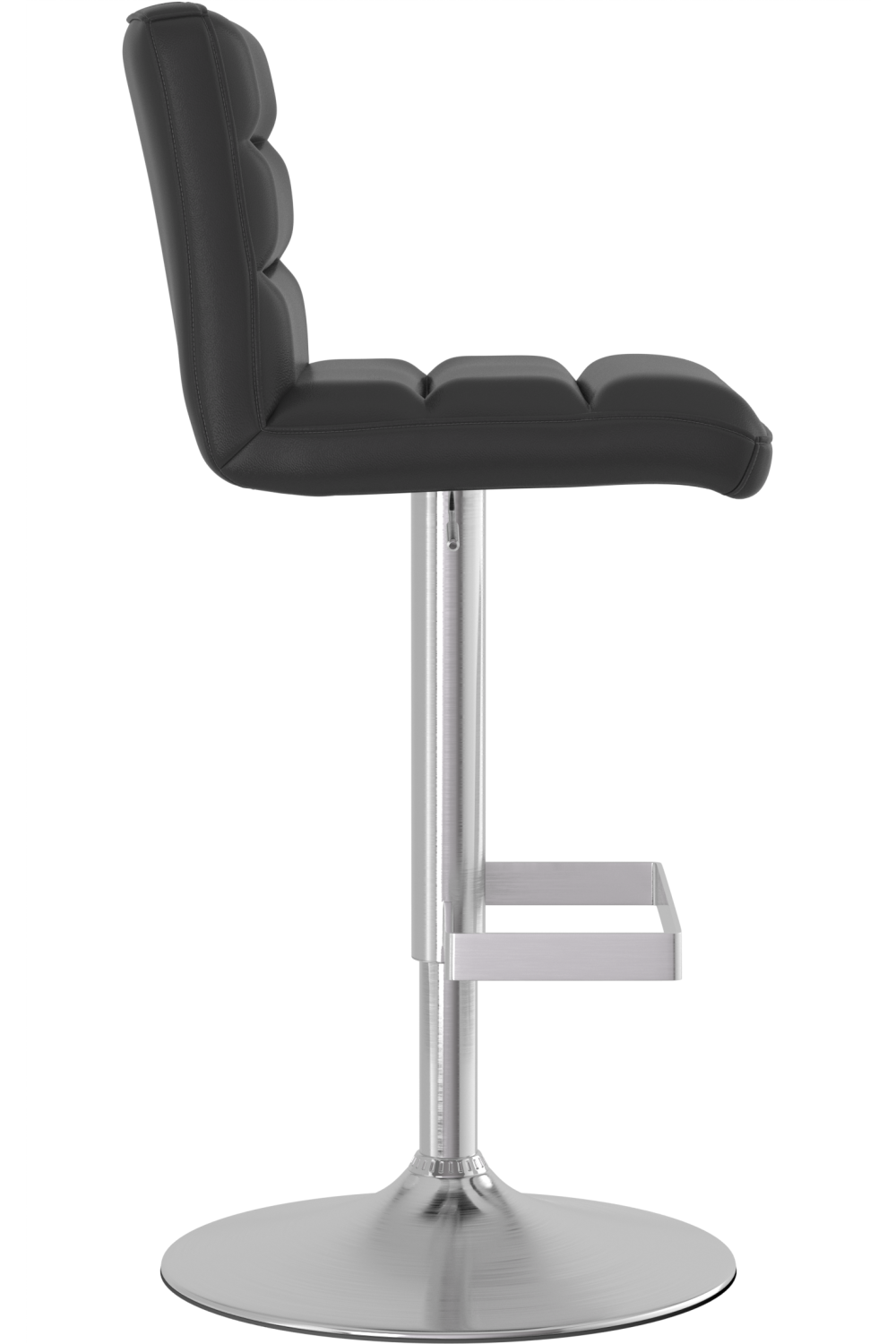Plump Brushed Bar Stool - Black